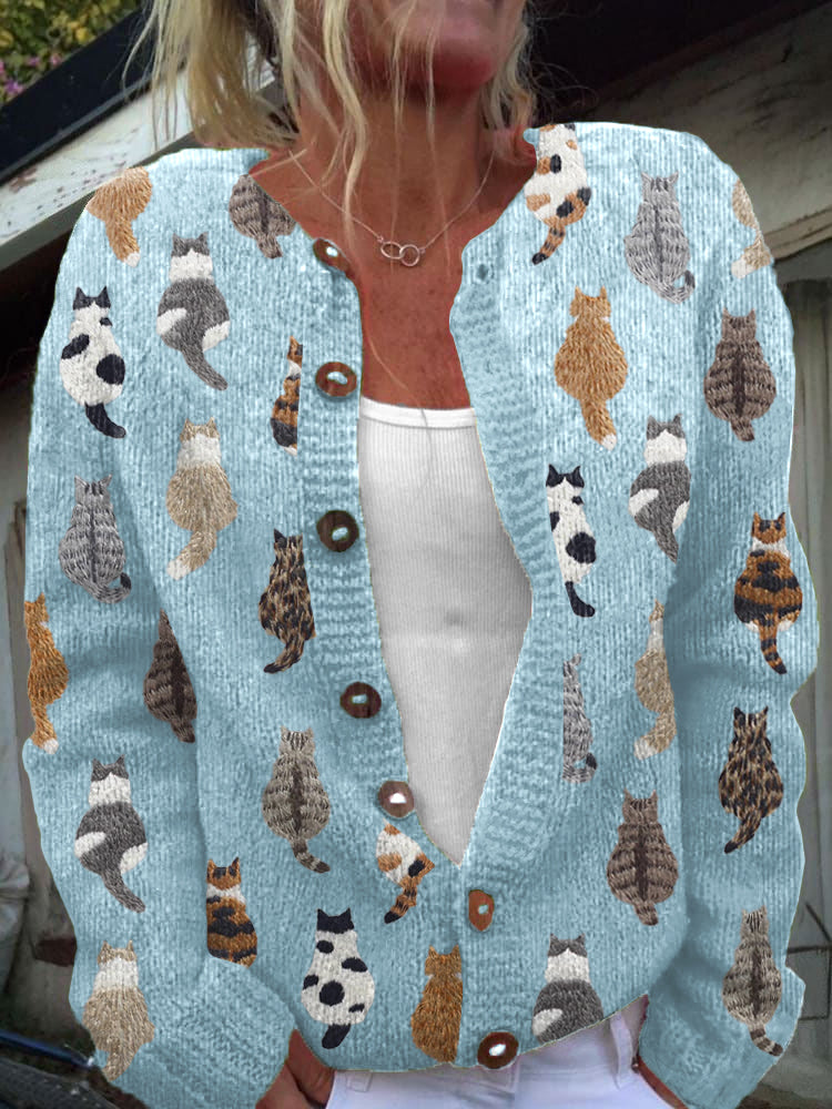 Odette - Artistic Cat Cardigan