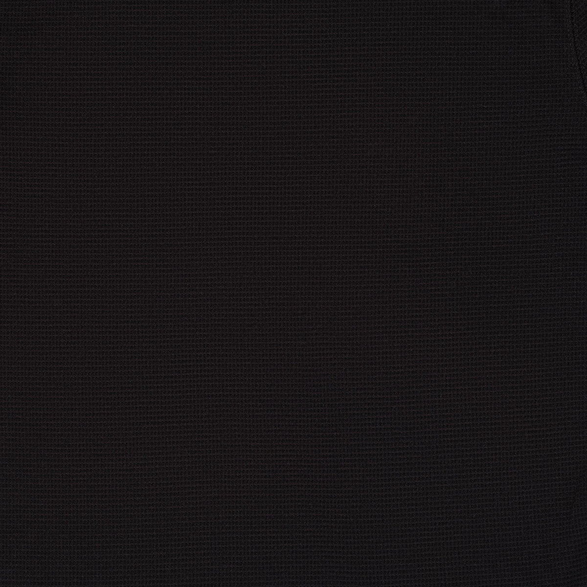 Men's black long sleeve crew neck top with textured finish