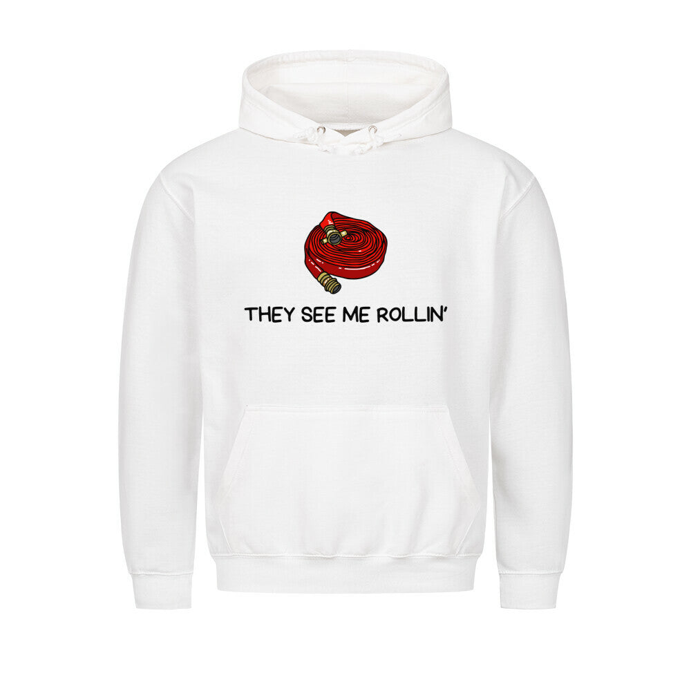 Graphic hoodie with drawstring hood, long sleeves and rolling pin chest print