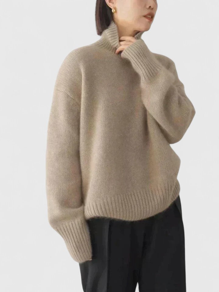 Alyssa High Collar Sweater 4