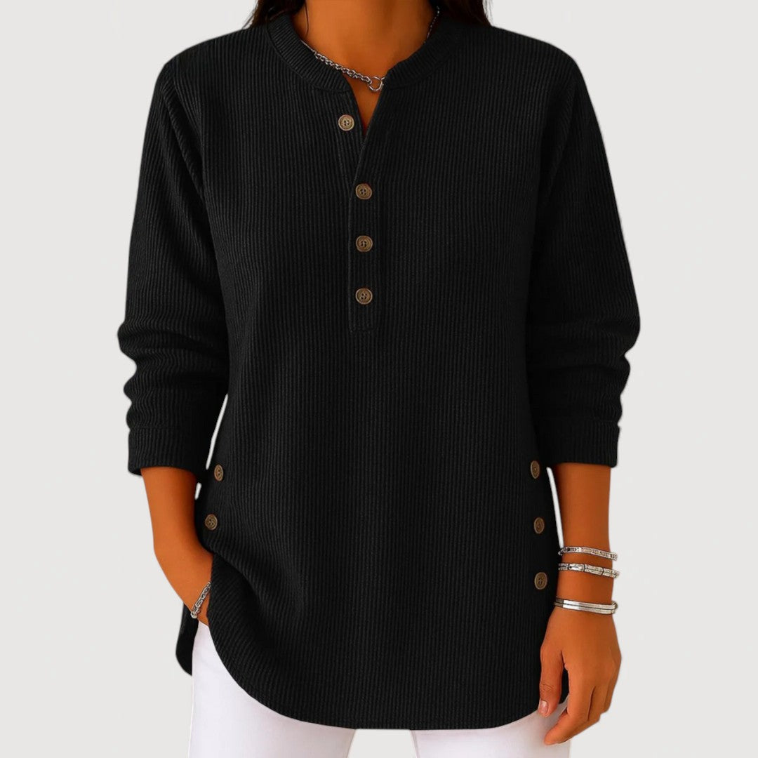 Ayla Cozy Button Top 5