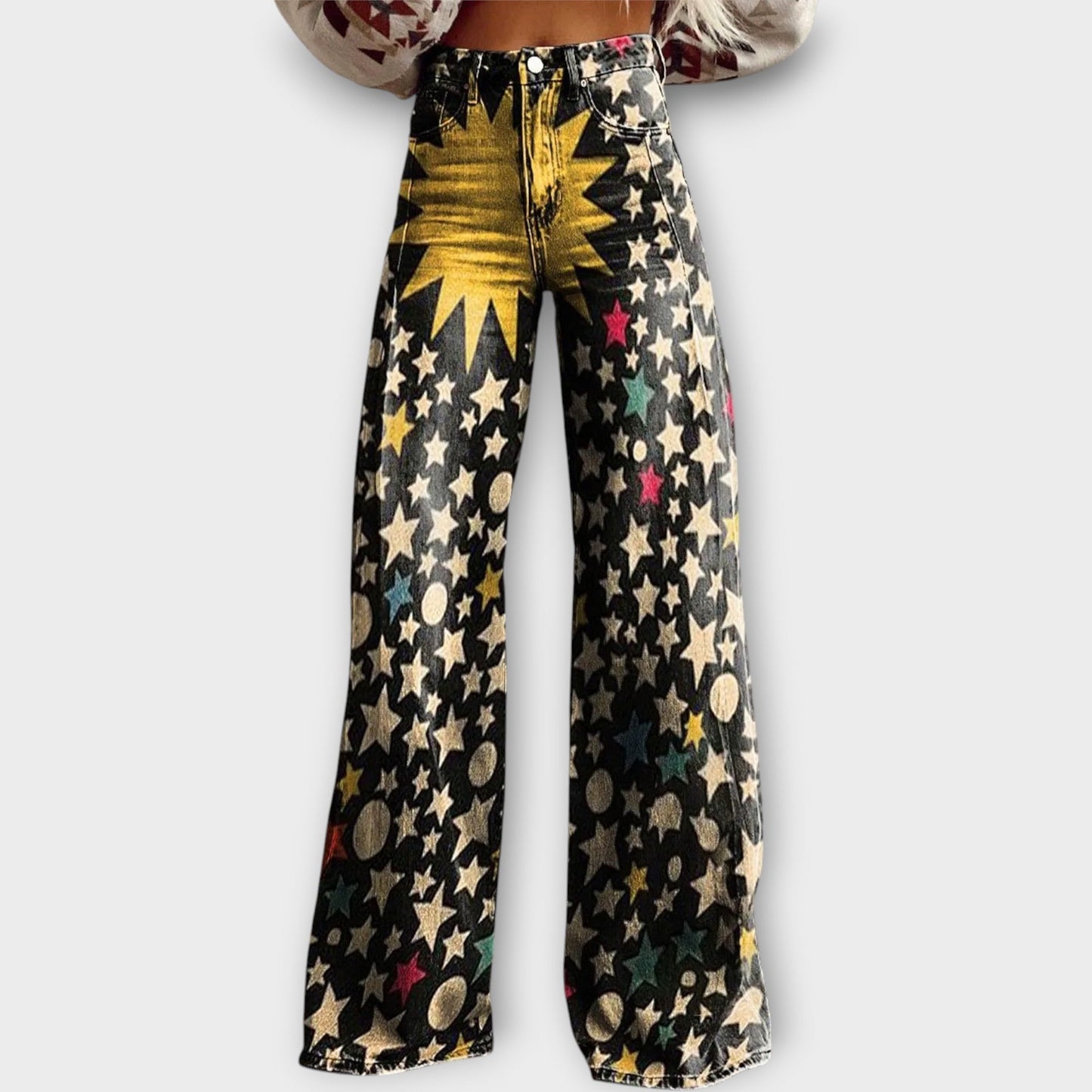 Celeste Astral Print Jeans 0