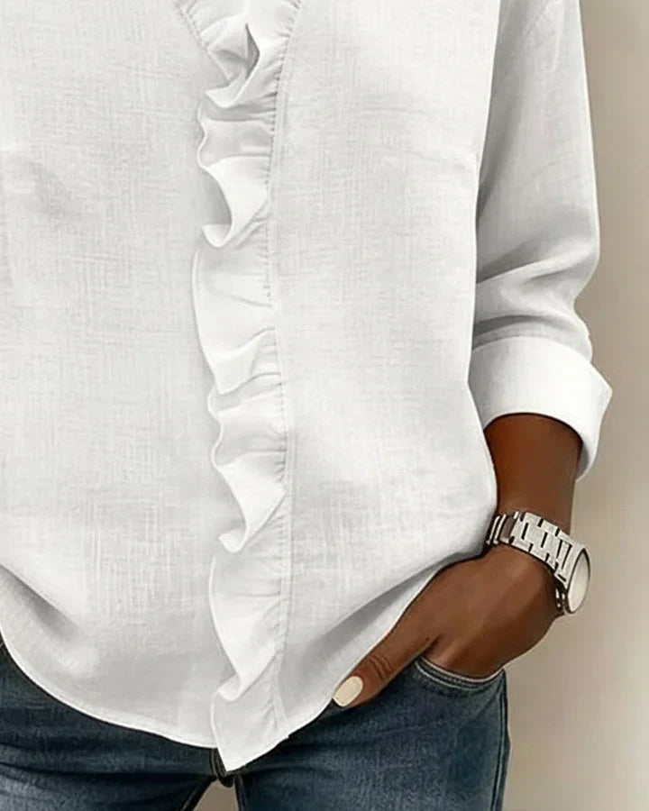 Isla Ruffled Long Sleeve Blouse 8