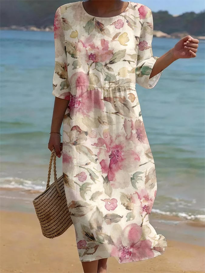 Kira Floral Maxi Dress 0