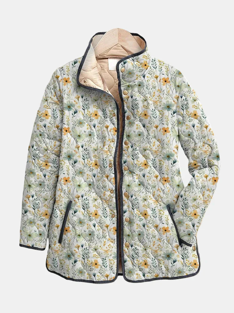 Nina Floral Quilted Jacket 0