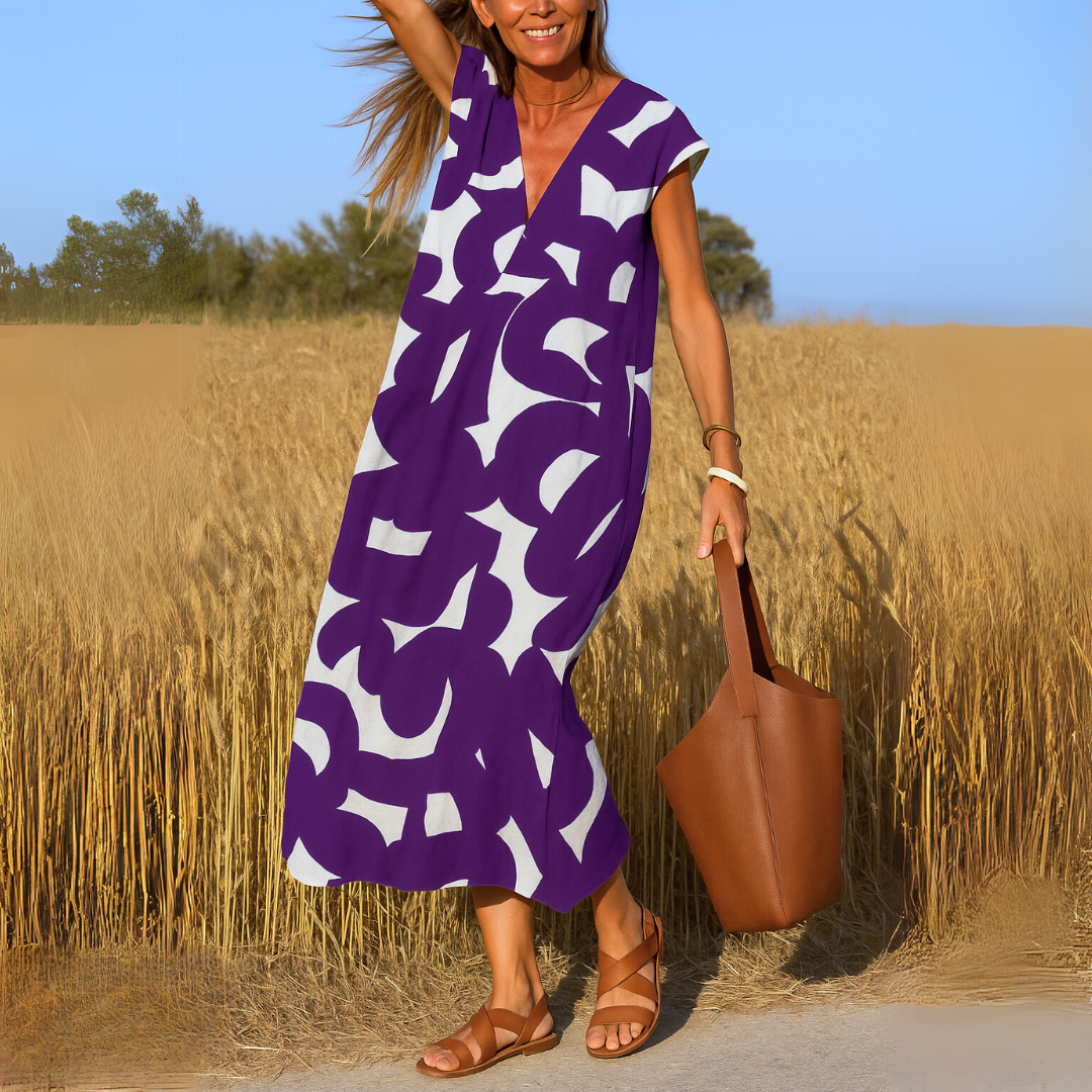 Vera Lightweight V-Neck Dress 6
