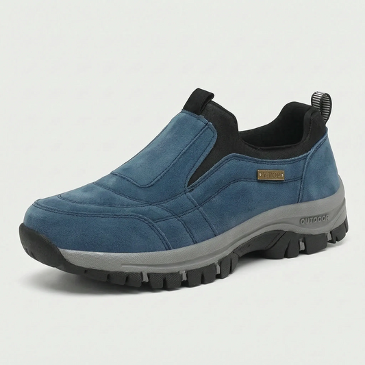 Chaussures de randonnée slip-on homme, semelle outdoor, patte de tirage