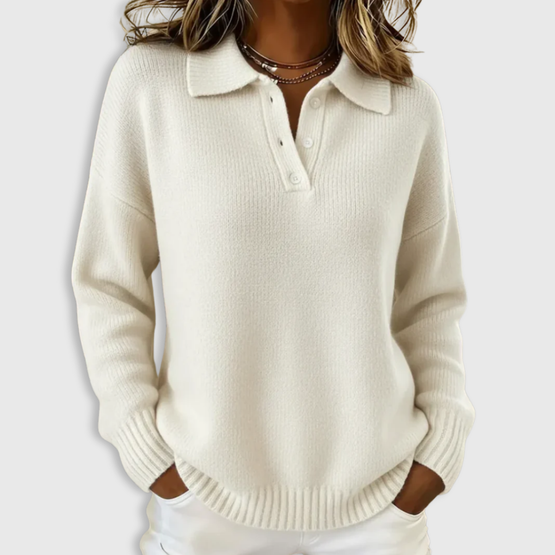 Yara Classic Polo Sweater 4
