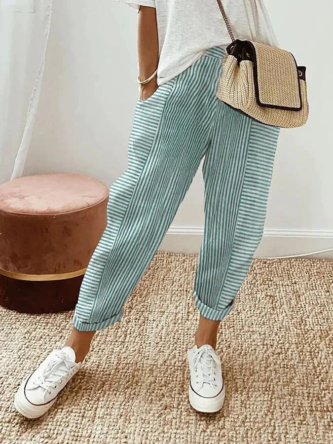 Daphne Relaxed Stripe Trousers