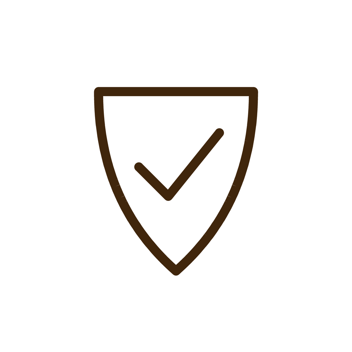 Shipping protection shield icon