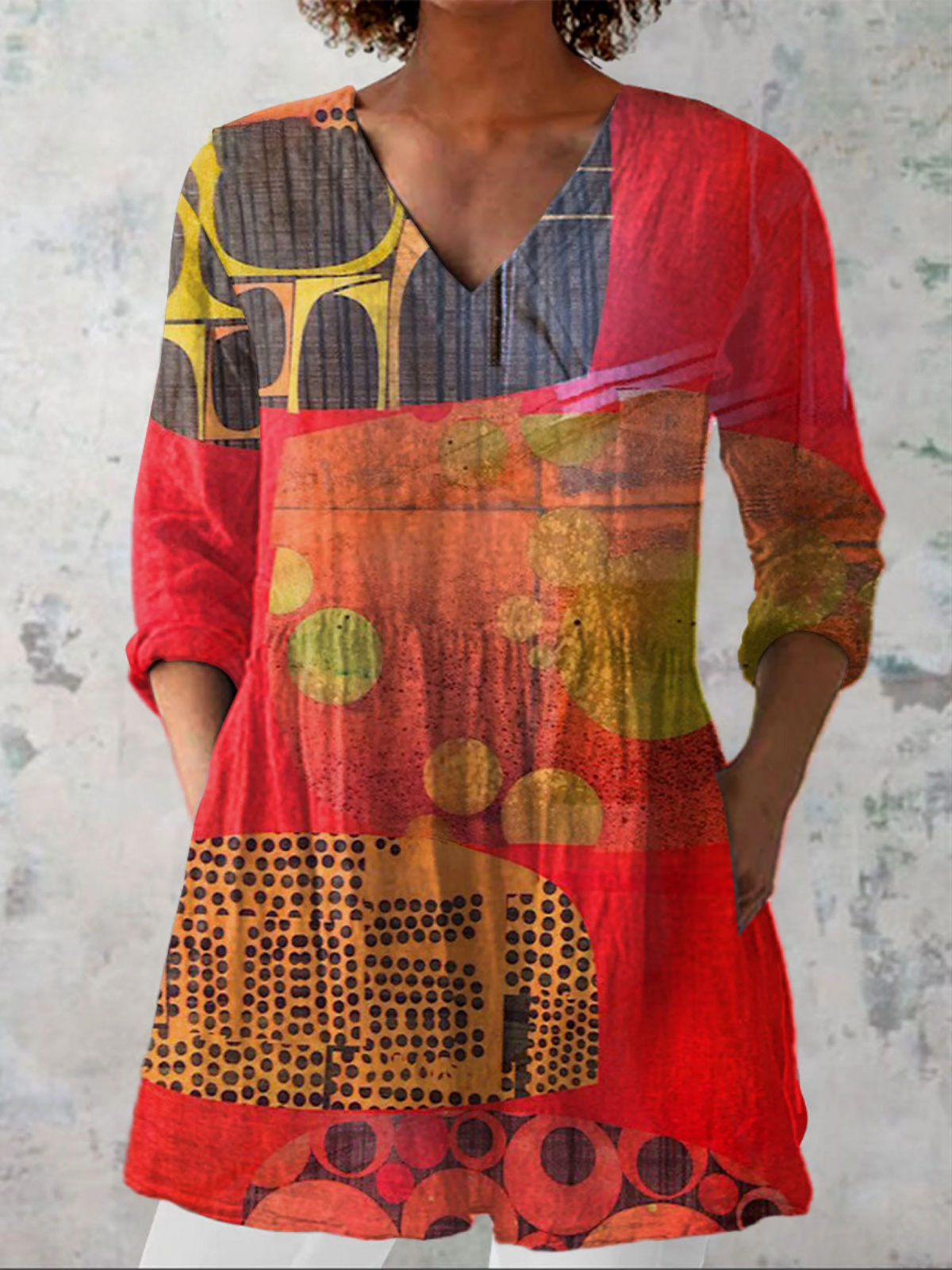 Stella - Bold Pattern Blouse