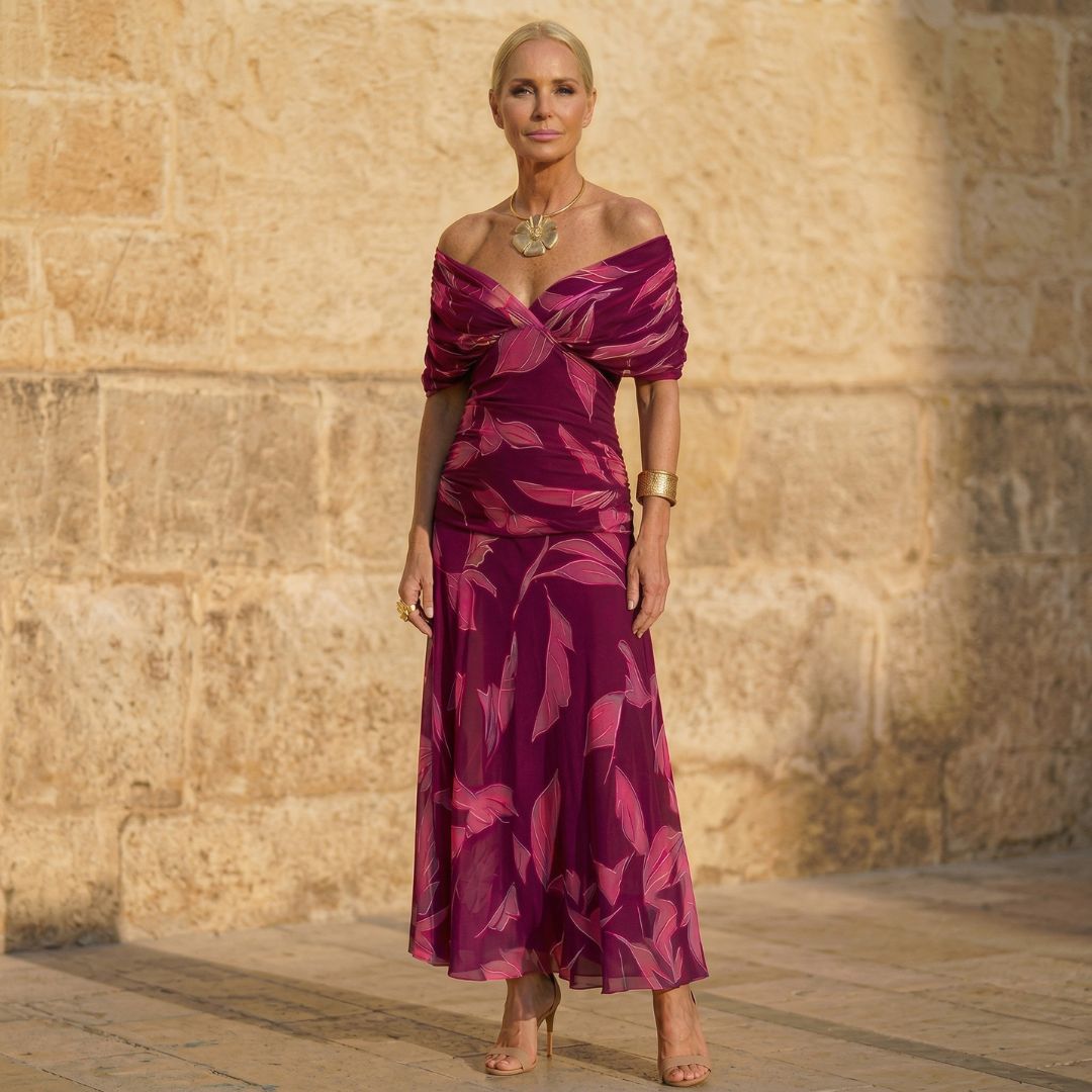 Vera - Leaf Pattern Summer Dress
