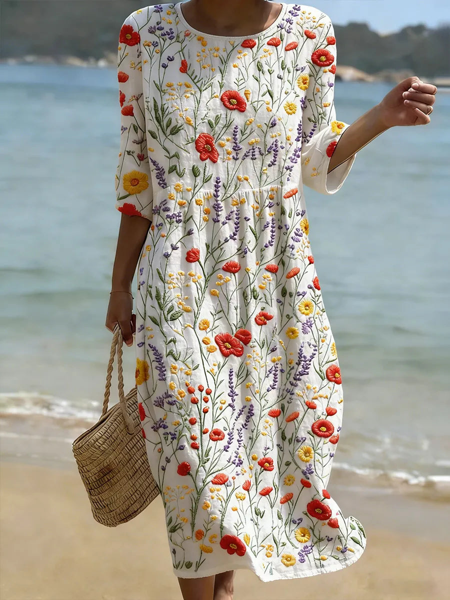 Zarae - Floral Print Maxi Dress