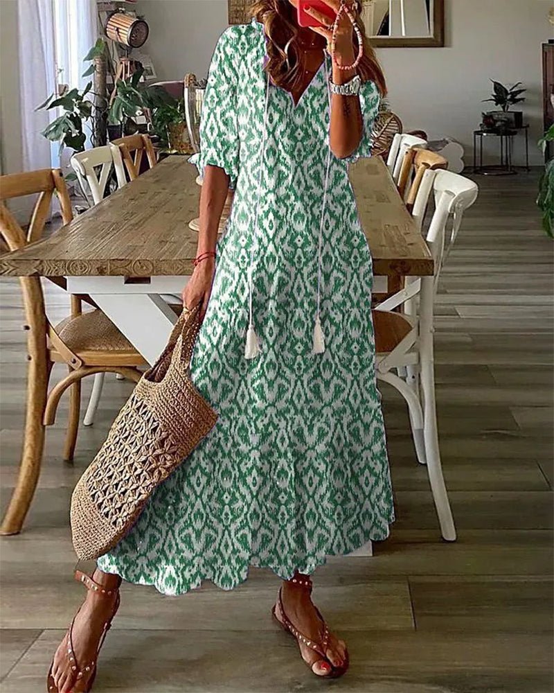 Solara - Boho A-line Dress