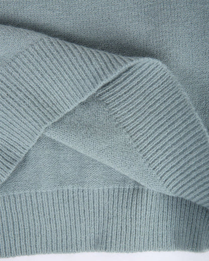 Women's Fair Isle knit sweater with mock neck and long sleeves