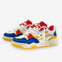 Men's geometric lace-up sneakers with chunky soles and contrasting panel details