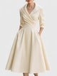 Women's Elegant Midi Dress — Flowing Versatile Everyday Summer Dress