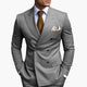 Men's Double-Breasted Suit Set – Tailored Notched-Lapel Blazer & Trousers for Weddings & Business 5