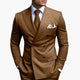 Men's Double-Breasted Suit Set – Tailored Notched-Lapel Blazer & Trousers for Weddings & Business 3