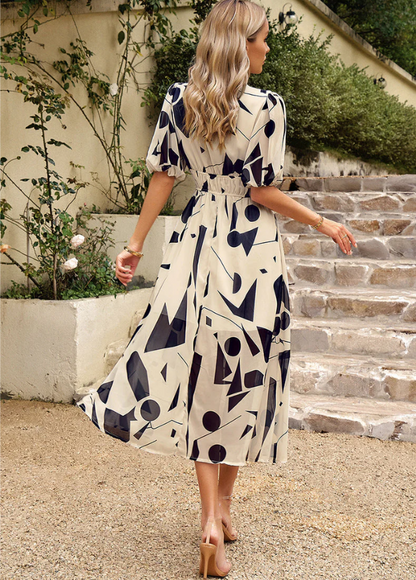 Fiora - Floral Smocked Midi Dress