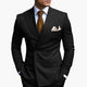 Men's Double-Breasted Suit Set – Tailored Notched-Lapel Blazer & Trousers for Weddings & Business 1