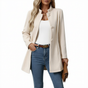 Women's A-line button front coat with raised collar