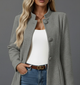 Women's A-line button front coat with raised collar