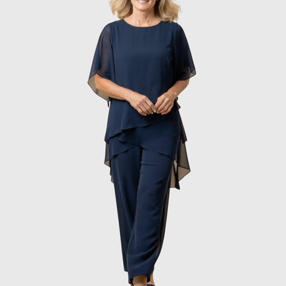 Zephyra - Draped Palazzo Suit