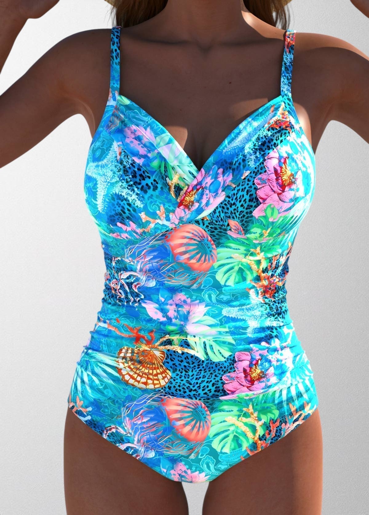 Marlowe Ruched One Piece Swimsuit