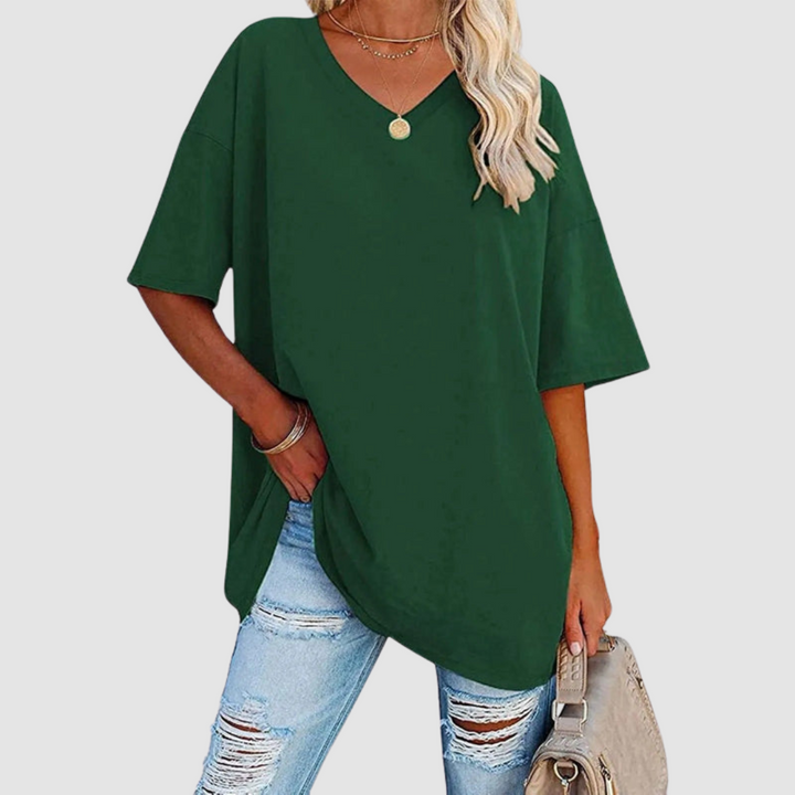 Women's V-Neck T-Shirt — Lightweight Short-Sleeve Summer Tee
