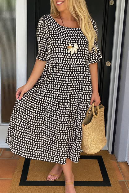 Lyra - Short Sleeve Midi Dress