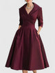 Women's Elegant Midi Dress — Flowing Versatile Everyday Summer Dress