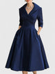 Women's Elegant Midi Dress — Flowing Versatile Everyday Summer Dress