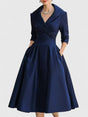 Women's Elegant Midi Dress — Flowing Versatile Everyday Summer Dress