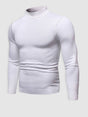 Men's slim fit long-sleeve turtleneck sweater with ribbed trims
