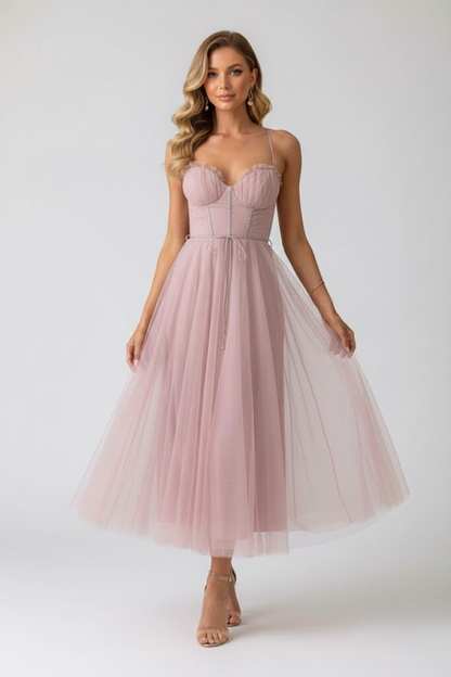 Women's Tulle Dress with Sweetheart Neckline – Formal Evening & Party Dress 2
