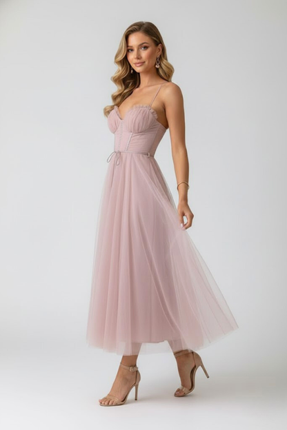 Women's Tulle Dress with Sweetheart Neckline – Formal Evening & Party Dress 4