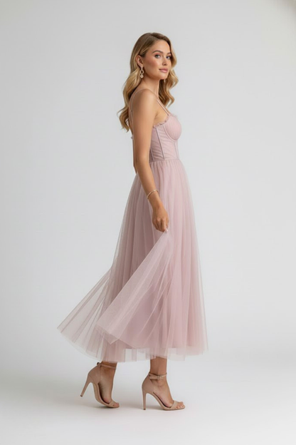 Women's Tulle Dress with Sweetheart Neckline – Formal Evening & Party Dress 3