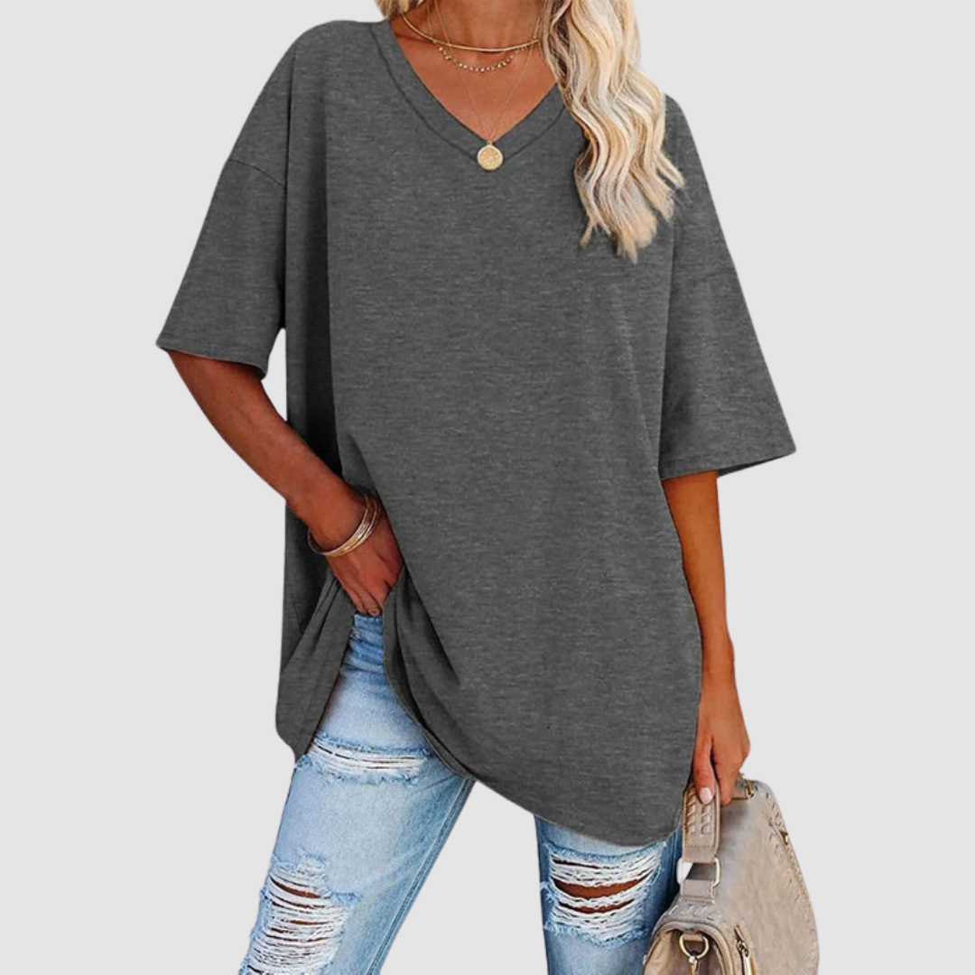 Women's V-Neck T-Shirt — Lightweight Short-Sleeve Summer Tee
