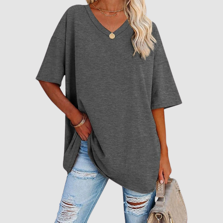 Women's V-Neck T-Shirt — Lightweight Short-Sleeve Summer Tee
