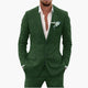 Men's Linen Suit Set – Two-Piece Button Blazer & Trousers Summer Holiday Suit 20