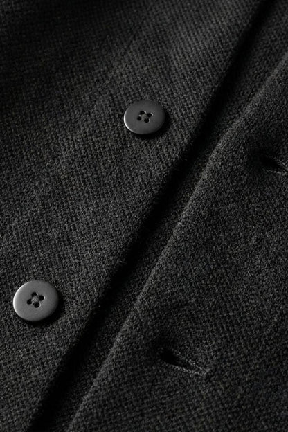 Men's textured cardigan with shawl collar and button front