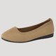 Women's knit flat shoes with rounded toes and flat soles