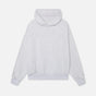 Women's hooded pullover hoodie with tonal chest lettering and kangaroo pocket
