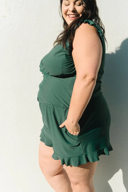 Celeste V Neck Swim Romper