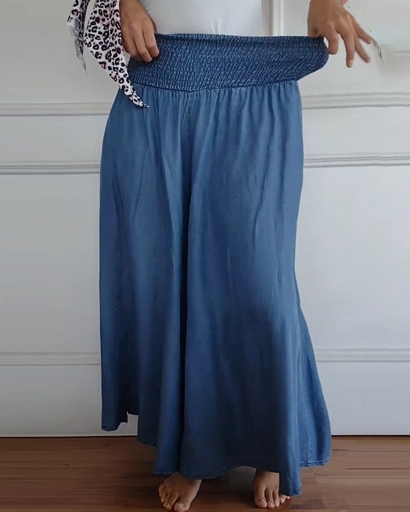 Theresa Smocked Wide Leg Pants