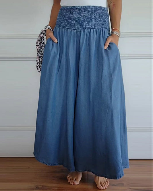 Theresa Smocked Wide Leg Pants
