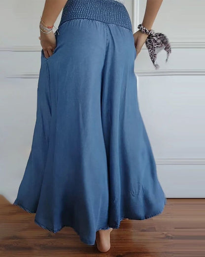 Theresa Smocked Wide Leg Pants