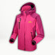 Women's hooded outdoor jacket with contrast panels and zipped pockets