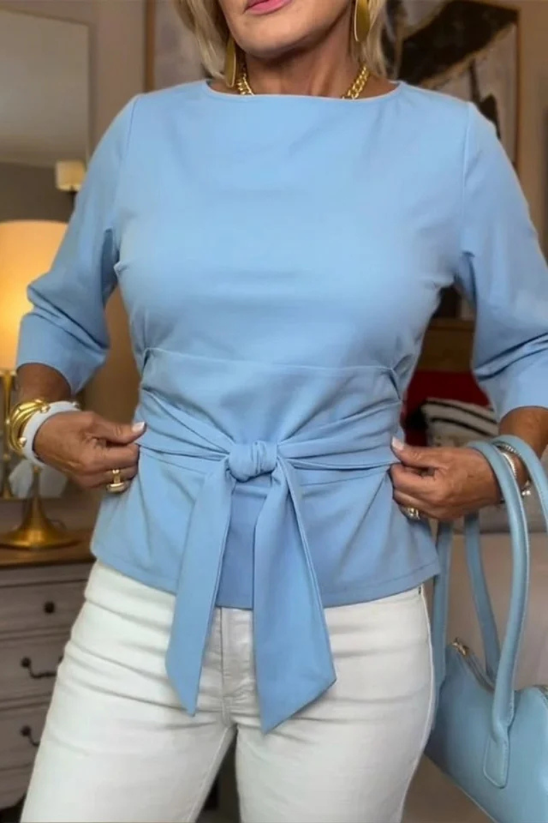 Nadia - Tie-waist flattering top